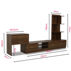 Tủ kệ tivi phòng khách hiện đại bằng gỗ công nghiệp TKTV04