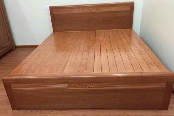 Mẫu giường ngủ gỗ gia đình đẹp giá rẻ