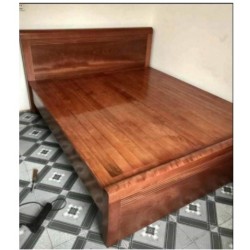 Giường ngủ gỗ xoan rộng 1m8 giá rẻ giát phản GGN04