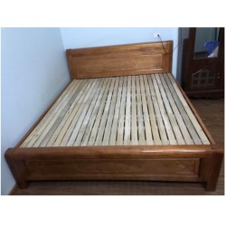 Giường ngủ gỗ xoan rộng 1m8 giá rẻ GGN06