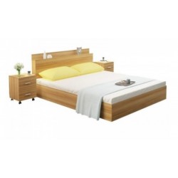 Giường ngủ đẹp gỗ công nghiệp 1m2 có kệ đầu giường GCN19