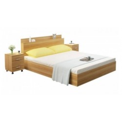Giường ngủ đôi gỗ công nghiệp 1m8 có kệ đầu giường GCN22