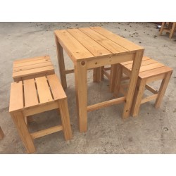Bàn ghế gỗ cho quán cafe CFG03