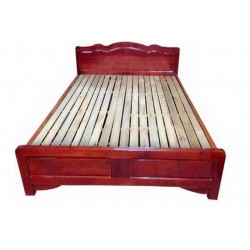 Giường ngủ bằng gỗ keo đơn giản rộng 1.5 mét GNK15
