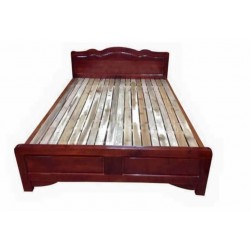 Giường ngủ bằng gỗ keo đơn giản rộng 1.8 mét GNK18