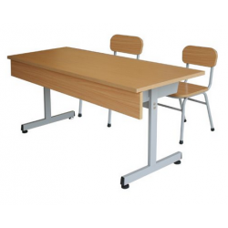 Bàn ghế trường học dành cho 2 chỗ ngồi cao 63cm BHS109-5G