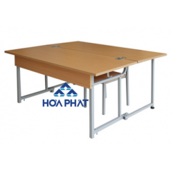 Bàn ghế trường học dành cho 2 chỗ ngồi BBT103HP4G