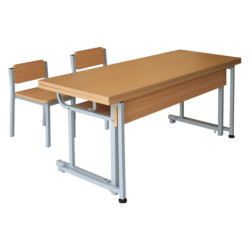 Bàn ghế trường học dành cho 2 chỗ ngồi cho bé BBT103-3G