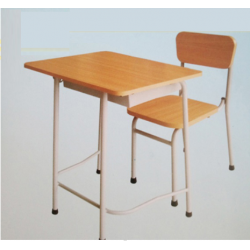Bàn ghế 1 chỗ ngồi bằng gỗ có tựa cao 57 cm BHS107-4