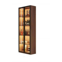 Tủ gỗ để rượu hiện đại kiểu đứng làm vách ngăn phòng khách TR28