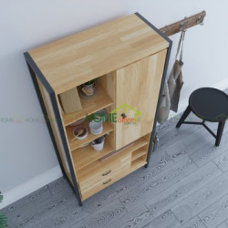 Kệ nhà bếp đa năng bằng gỗ tự nhiên TKB01