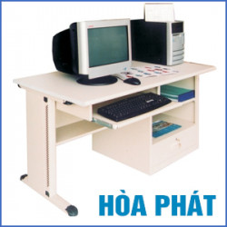 Bàn làm việc để máy vi tính chân sắt Hòa Phát TH12