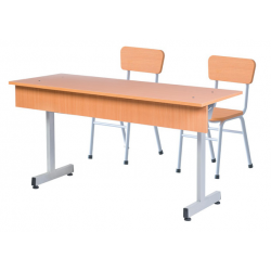 Bộ bàn ghế gỗ học sinh khung thép BHS108HP5