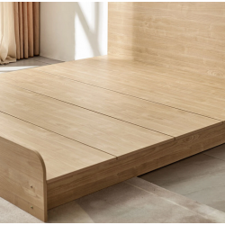 Giường ngủ bệt 1m6 kiểu bản bằng gỗ công nghiệp GGO02