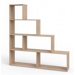 Kệ sách gỗ trang trí phòng khách thiết kế kiểu bậc thang KGĐ88