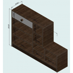 Tủ để giầy bằng gỗ công nghiệp thiết kế thông minh TUGIAY26