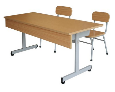Bàn ghế trường học dành cho 2 chỗ ngồi cao 76cm BHS108HP7G
