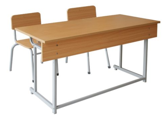 Bàn ghế trường học dành cho 2 chỗ ngồi cao 75cm BHS109HP7G
