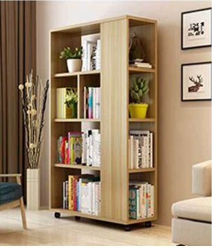 Kệ sách gỗ 4 tầng có chân kiểu đứng trang trí cao 137cm KGX09