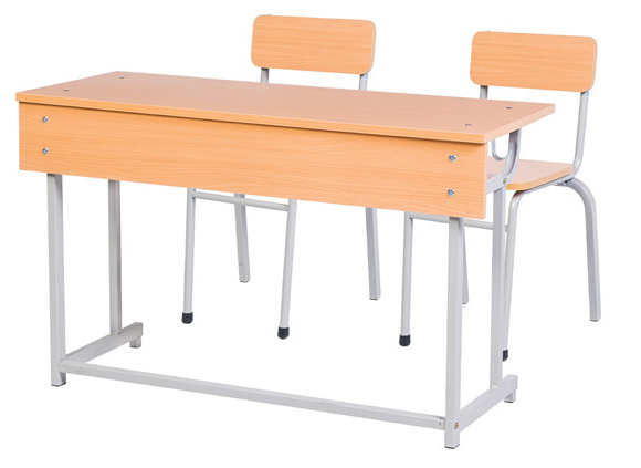 Bộ bàn ghế gỗ học sinh khung thép BHS109-6