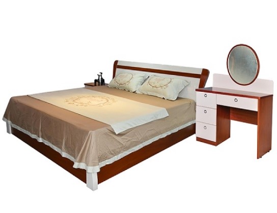 Giường gỗ hiện đại sang trọng rộng 1m 8 GN402-18