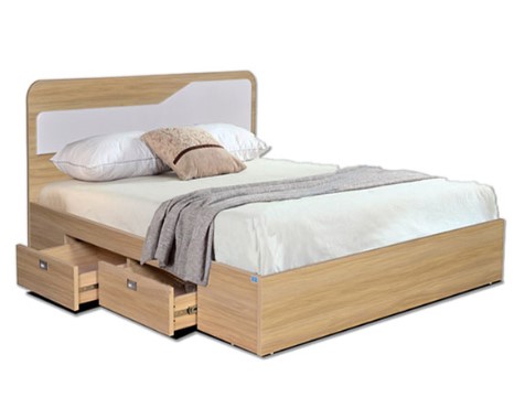 Giường gỗ hiện đại sang trọng rộng 1m8 GN302-18