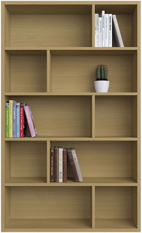 Kệ gỗ 10 ngăn nhỏ đựng sách, trang trí phòng khách KSG161 | Mobile