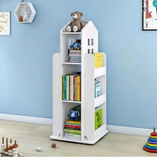 Kệ sách xoay 360 độ để sách đồ trang trí 3 tầng KSG176