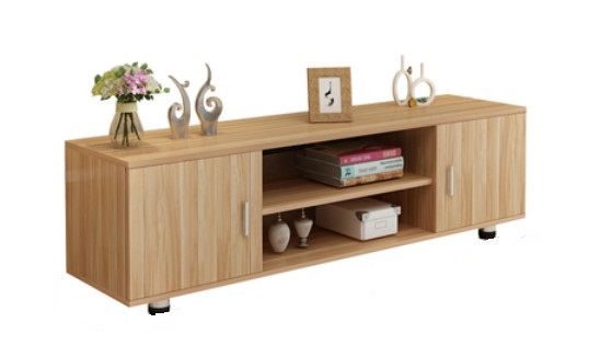 Kệ tivi phòng khách có 2 hộc cánh mở KST55