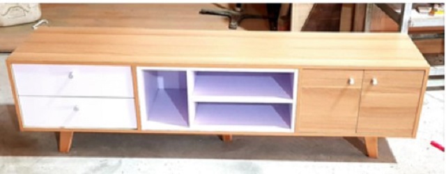 Kệ tivi phòng khách có ngăn kéo dài 120cm KST76