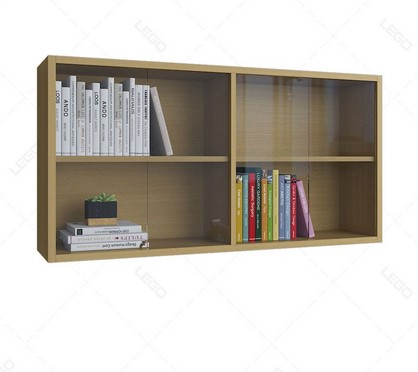 Kệ gỗ treo tường 4 ô 2 tầng để sách, đồ trang trí KTT20