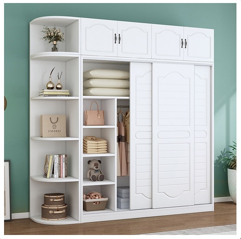 Tủ gỗ quần áo có kệ góc để đồ TQA96